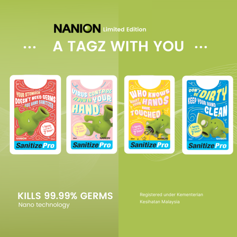 [Nanion] Limited Edition Sanitize Pro Pocket Angel (7 days Formula) 20ml RANDOM COLORS
