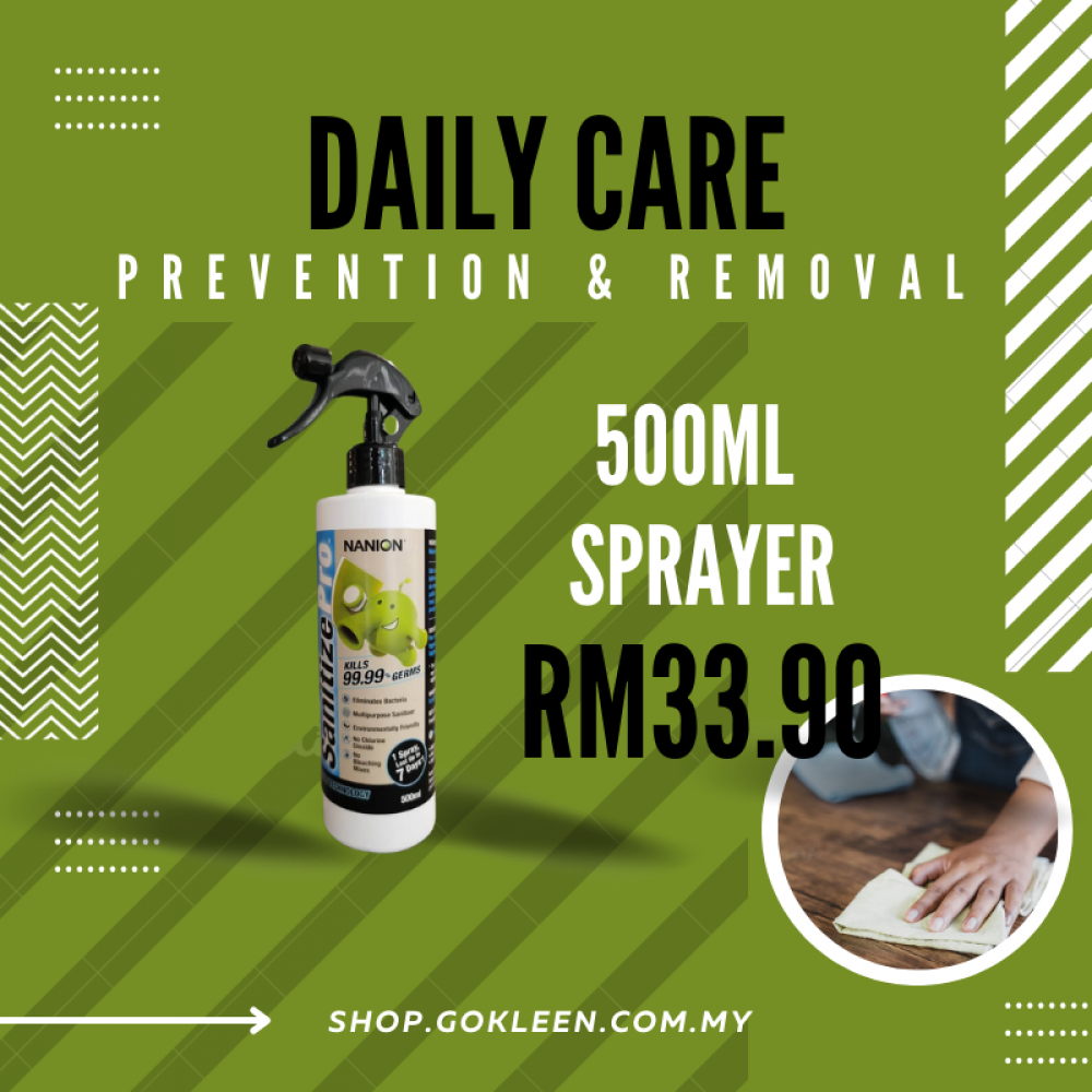 [Nanion] Sanitize Pro Daily Care (7 Days Formula) 500ml Sprayer