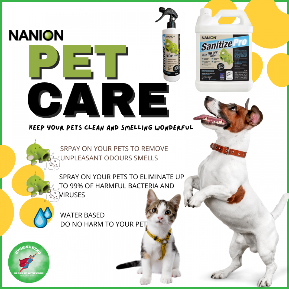 [Nanion] Sanitize Pro Pet Care (7 Days Formula) 500ml Sprayer
